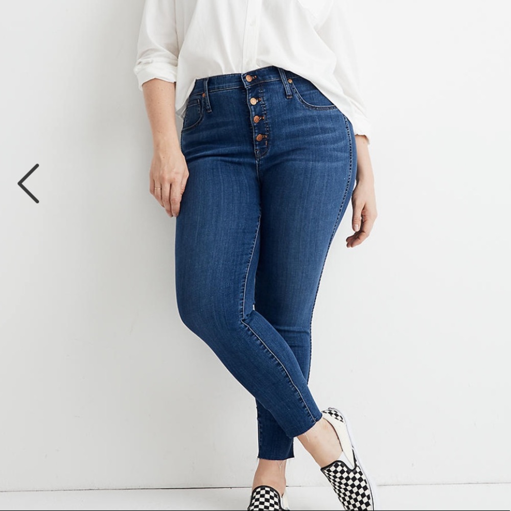 Madewell high rise button up jeans